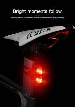 Nowy rower lampa tylna lampa led indukcji magnetycznej moc generować lampa tylna zespolona jazda na Rowerze światło akcesoria do rowerów rower światło Mtb części zamienne