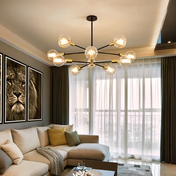 Nowy żyrandol 220 sufitowa wzór lampy domowe dekoracja do sypialni boże Narodzenie LED Light Decor in Living Room LED Modern Lamp
