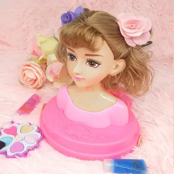 Odzież dziecięca makijaż zestaw symulacja lalki dziewczyny fryzjer Księżniczka lalki zabawki girl dress up grzebień włosy dziewczyna zabawka