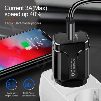 Olaf Quick Charge 3.0 18W QC 3.0 4.0 Fast charger USB przenośny ładowanie ładowarka do telefonu komórkowego iPhone Samsung Xiaomi Huawei