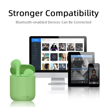 Oryginalne słuchawki bezprzewodowe i12 TWS Bluetooth 5.0 Słuchawki HIFI stereo słuchawki bezprzewodowe słuchawki pk i7s TWS i9s i11 i15 i20 i30