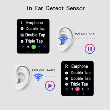 Oryginalny Bezprzewodowy zestaw słuchawkowy Bluetooth Air4 Pro Tws z mikrofonem super bass słuchawki light sensor bez wyłączania muzyki