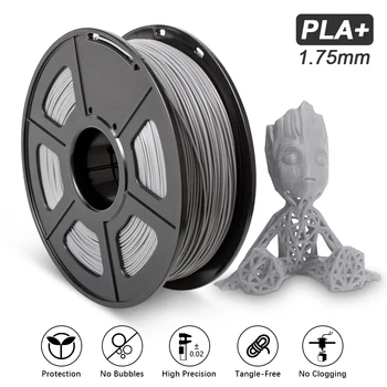 PLA plus wątek 1 kg 1.75 mm dokładność rozmiar +/-0.02 330 m/rolka PLA+ FDM drukarka 3D nici kolorowe druku 3D materiał