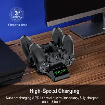 PS4 Controller Charger Playstation 4 Charger Station 2 Micro USB, ładowarek Донглами Dual Charging Dock Sony PS4 Slim Pro