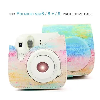 PU torba do przenoszenia etui do przechowywania pokrywka komory dostawy dla Fujifilm Instax Mini 8 8+ 9 Instant Film Camera torby OCDAY