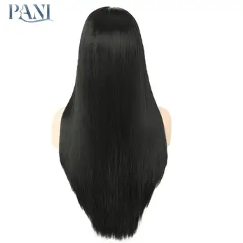 Pani długie peruki dla kobiet prosta peruka syntetyczna peruka dla kobiet przedłużanie włosów czarne peruki gładkie peruki naturalne peruki