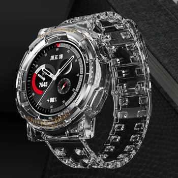 Pasek do Huawei Watch GT 2e GT 2 46 mm TPU przezroczysty futerał Pokrowiec ochraniacz bransoletka dla Huawei Watch GT2e bransoletka Accesorios