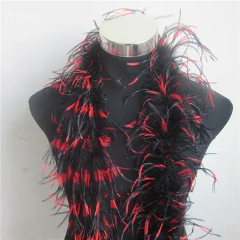 Piękne 10 m 5 zespołów naturalne strusie pióra Boa jakości puszyste kostiumy / wykończenie na imprezę / odzież / Chusty / dostępne