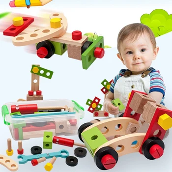 Plac spiralne montaż Baby Hands-on Multi-Function Repair Nut Combination Demontaż Toolbox Educational Boys Toys