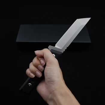 Prosty nóż ze stałym ostrzem G10 uchwyt CSGO taktyczne noże narzędzie z zewnętrznej samoobroną kemping kieszonkowe noże EDC narzędzia