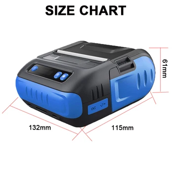 Przenośny Bluetooth drukarka Pos 80 mm z gorącą wodą lecznicą, drukarka kodów kreskowych 3 cala etykieta paragon 2 w 1 drukarka dla małych firm ESC/POS
