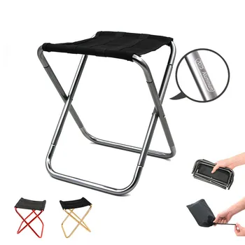 Przenośny odkryty camping grill krzesło Składane mini rybackie krzesła z torbą do przechowywania