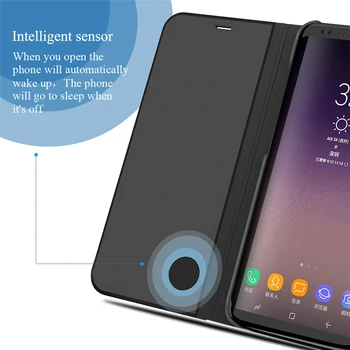 Przezroczyste okno etui na telefon etui na Samsung Galaxy S20 Plus Ultra Camshield Smart Mirror Flip Back Funda SamsungS20 S 20 Plus 2020