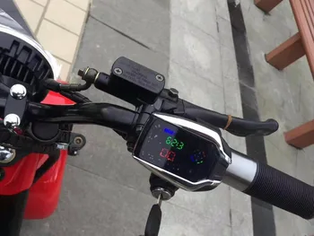 Prędkościomierz GPS +kierownica tocznych skuter elektryczny trójkołowy czujnik rower twist przepustnicy 36v-72v wyświetlacz i zamek wskaźnik baterii