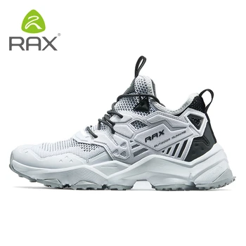 RAX buty do biegania mężczyźni i kobiety buty sportowe na świeżym powietrzu oddychające lekkie buty do biegania Air Mesh Górna antypoślizgowa podeszwa z naturalnego kauczuku