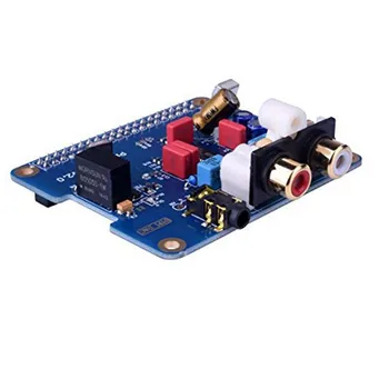 Raspberry Pi 3 Audio Sound Card Module I2S Interface HIFI DAC Expansion Board+czarny akryl sprawa dla Raspberry pi 2/3 Model B
