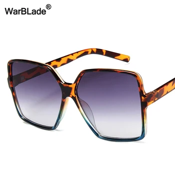 Rocznika oversize kwadratowe okulary Kobiety luksusowej marki projektant duża ramka okulary Moda damskie okulary UV400 Oculos De Sol