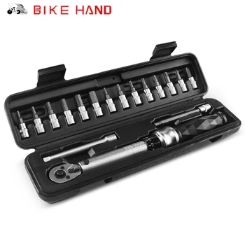 Rower ręczny rower narzędzia 1-25 Nm rower z grzechotką klucz dynamometryczny zestaw wielofunkcyjny naprawa rowerów narzędzia klucz imbusowy Zestaw jazda na Rowerze narzędzia