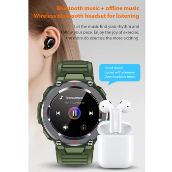 S25 Smart Watch Men Bluetooth Call Offline Music Sport Heart Rate Monitor IP67 Wodoodporny Smartwatch 400Mah dla Androida i iOS