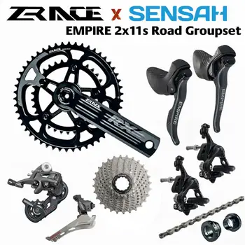 SENSAH EMPIRE + ZRACE korby-dynamika kasetowa łańcuch, 2x11 prędkość, 22s Road Groupset, dla ruchu rowerów rower 5800, R7000