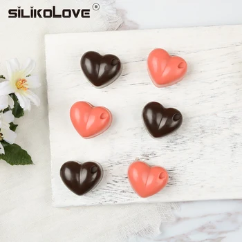 SILIKOLOVE 15 jamy DIY miłość, Serce, czekolada formy silikonowe ślubne cukierki Bkaing formy cupcake dekoracji do pieczenia formy