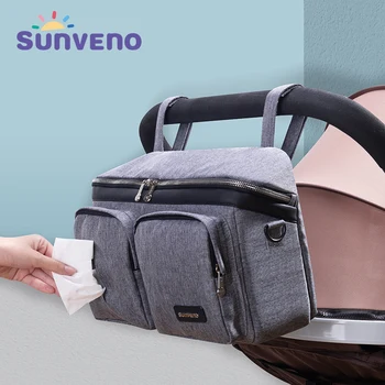 SUNVENO Fashion Mummy Maternity Nappy Bag Brand Large Capacity Baby Bag Travel Backpack Designer Nursing Bag for Baby Care