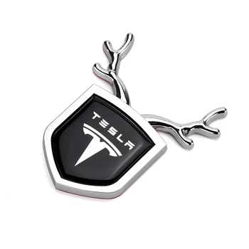 Samochodowa Naklejka Z Boku Ikonę Okno Bagażnik Naklejka Akcesoria Dla Tesla Logo Roadster Cybertuck Model 3 S X Y Zewn Dekoracji