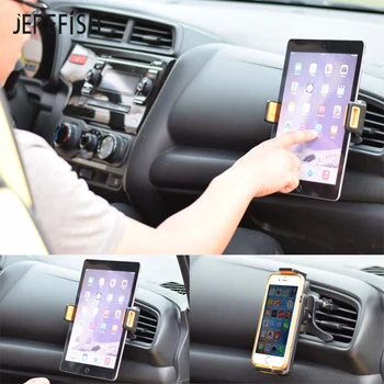 Samochodowa otwór wentylacyjny telefon tablet mocowanie w uchwycie samochodowym telefonu podstawa dla 4 do 10 cali iPad mini Pro Samsung Galaxy Tab huawei xiaomi