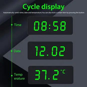 Samochodowe zegar słoneczny termometr świecące automatyczna regulacja jasności precyzyjne zegarek elektroniczny monitor temperatury