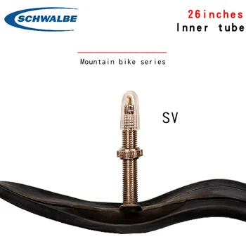 Schwalbe road bicycle wewnętrzna rurka 26 calowy kauczuk butylowy amerykański zawór francuski zawór opony do spowolnienia biegu przełajowe