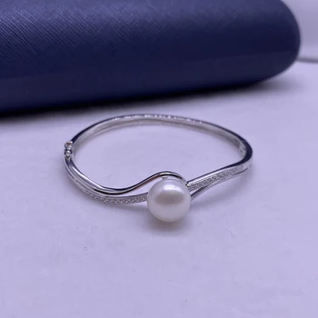 Sinya Tendy czyste srebro bransoletka naturalne perły wykwintne biżuteria kobiety, dziewczyna, matka boże Narodzenie urodziny prezent nowy przyjazd