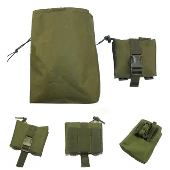 Składany Molle Tactical Dump Drop Magazine Pouch Utility EDC wojskowe akcesoria Recovery Bag polowanie Airsoft Ammo Mag pokrowce