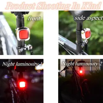 Smart IPX6 wodoodporna lampa tylna rower Auto Start Stop BrakeUSB Charge jazda na Rowerze lampa rowerowa led akcesoria