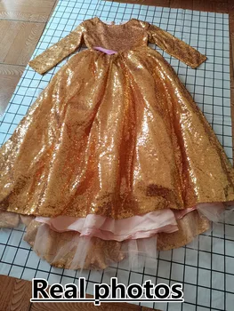 Suknia ślubna dla dziewczyn vestidos de fiesta de noche bogato zdobiona księżniczka impreza suknia odzież dla dziewcząt pierwsza komunia dzieci w garnitur