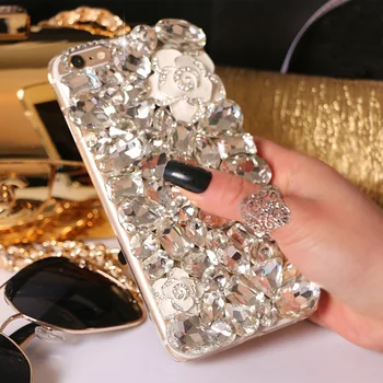 Sunjolly 3D Fox Diamond Case dla Samsung Galaxy M30S M31 M21 A20S A10S A01 A11 A21 A31 A41 Rhinestone Phone Cases Cover coque