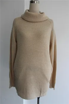 Swetry Damskie 2018 jesień zima sweter damski sweter z dzianiny golf długi sweter Mujer z pełnymi rękawem, swetry dla kobiet