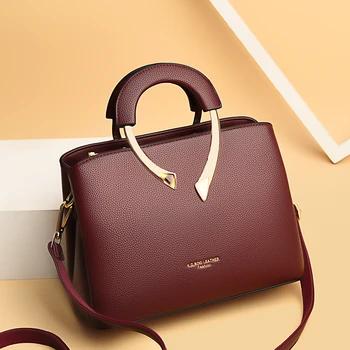 Sztuczna skóra dorywczo torby na ramię dla kobiet 2020 nowe luksusowe torebki Lady Top-Handle Bag wysokiej jakości torba na ramię markowe zakłady