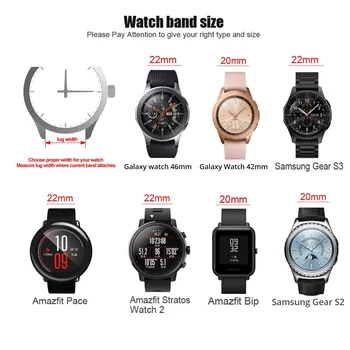 Szybkie wydanie 18 20 22 24 mm skóra naturalna Samsung watchband pasek do Amazfit Huawei Galaxy Gear Watch Watch Band bransoletka