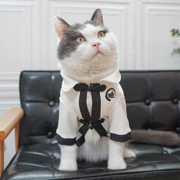 Słodkie ubrania dla kotów wysokiej jakości odzież dla zwierząt kot pies koszule płaszcze dla zwierząt domowych ubrania dla kotów mały szczeniak bluzy akcesoria dla kotów