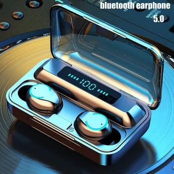 Słuchawki bezprzewodowe TWS F9-9 Bluetooth 5.0 słuchawki wodoodporne słuchawki redukcja szumów stereo Bezprzewodowy zestaw słuchawkowy Bluetooth