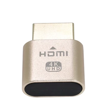 TISHRIC 10pcs Gold HDMI VGA Dummy Plug Virtual Display Emulator Adapter DDC Edid Support 1920x1080P Video Card BTC Mining Miner