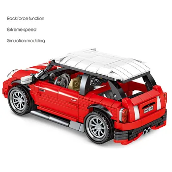 Technic Creator Expert MINI Pull Back Car model samochodu Sembo Building Blocks zestawów zgodnych z cegieł dla dzieci zabawki dla dzieci prezent
