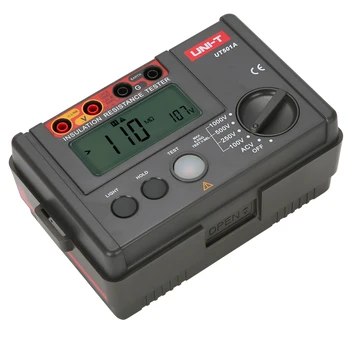 Tester izolacji UNIT UT501A; cyfrowy мегомметр 1000V, alarm światła/brzęczyka, wskaźnik przeciążenia automatyczne rozładowanie