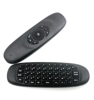 Tikigogo C120 2.4 G żyroskop Air Mouse mini klawiatura bezprzewodowa rosyjski arabski angielski dla systemu Android Smart TV Box PC pilot zdalnego sterowania