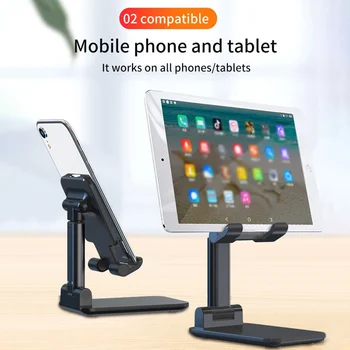 Tongdaytech Uniwersalny Składany Metalowy Stół Mobli Phone Holder Regulowana Podstawka Do Telefonu Komórkowego Soporte Movil Support Phone Tablet