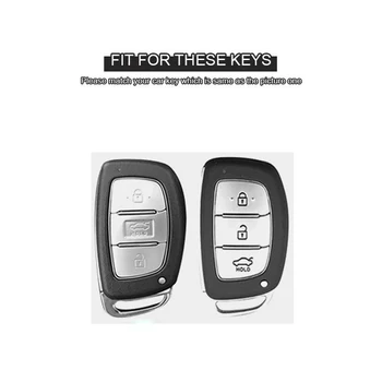 Tpu dla Hyundai Tucson Elantra, Sonata retro skórzany inteligentny klucz etui pilot centralny zamek
