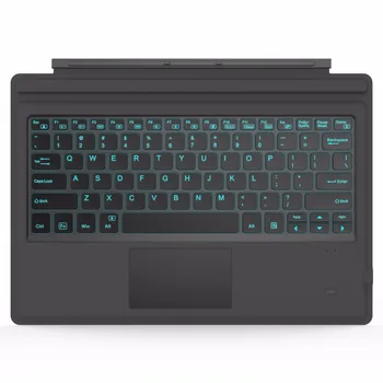 Typ okładki dla Microsoft Surface Pro 7/Pro / 6/Surface Pro 5 (Pro 2017)/Pro 4,ultra-cienka klawiatura bezprzewodowa Bluetooth z gładzikiem