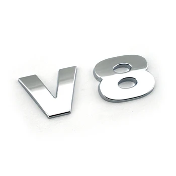 Tytanowy Srebrny samochód znak symbol LR3 V8 napis emblemat znak ozdoba znak symbol dla Land Rover Discovery