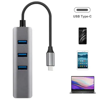 USB C HUB Gigabit Ethernet Rj45 Lan Adapter USB Type-C to USB 3.0 HUB 10/100/1000 karta sieciowa dla MacBook ChromeBook