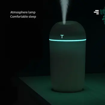 Ultradźwiękowy bezprzewodowy mini nawilżacz powietrza 420 ml zapach olejku dyfuzor do użytku domowego samochodu USB Fogger Mist Maker z podświetleniem w nocy
